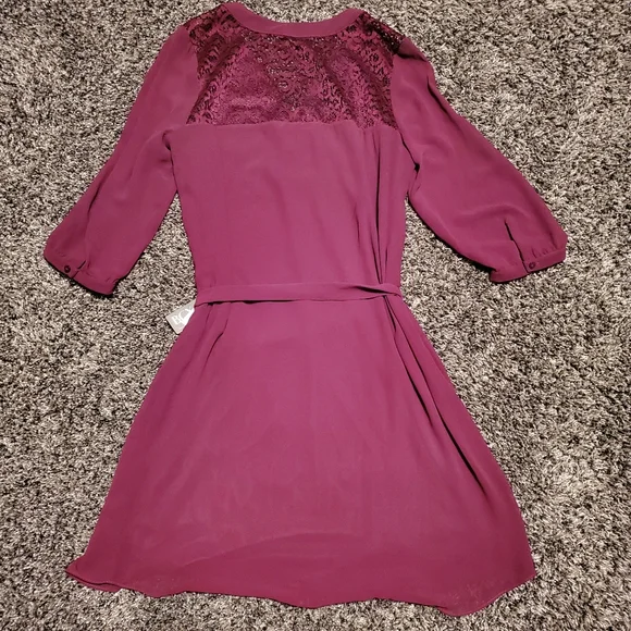 BCX Burgandy Lace Dress - Picture 11 of 13